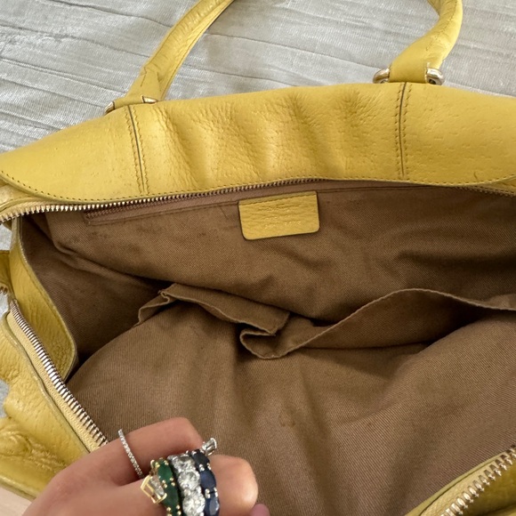 Yellow ferragamo bag